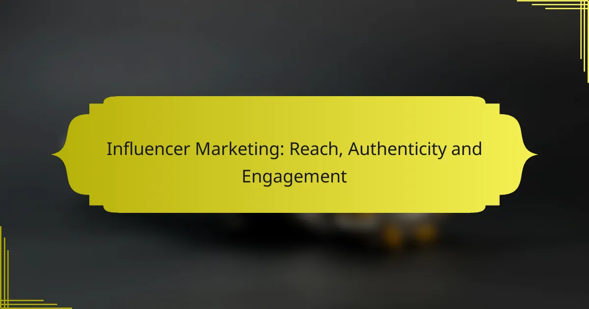 Influencer Marketing: Reach, Authenticity and Engagement