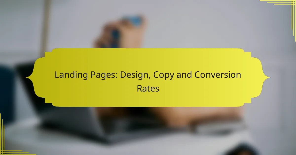 Landing Pages: Design, Copy and Conversion Rates