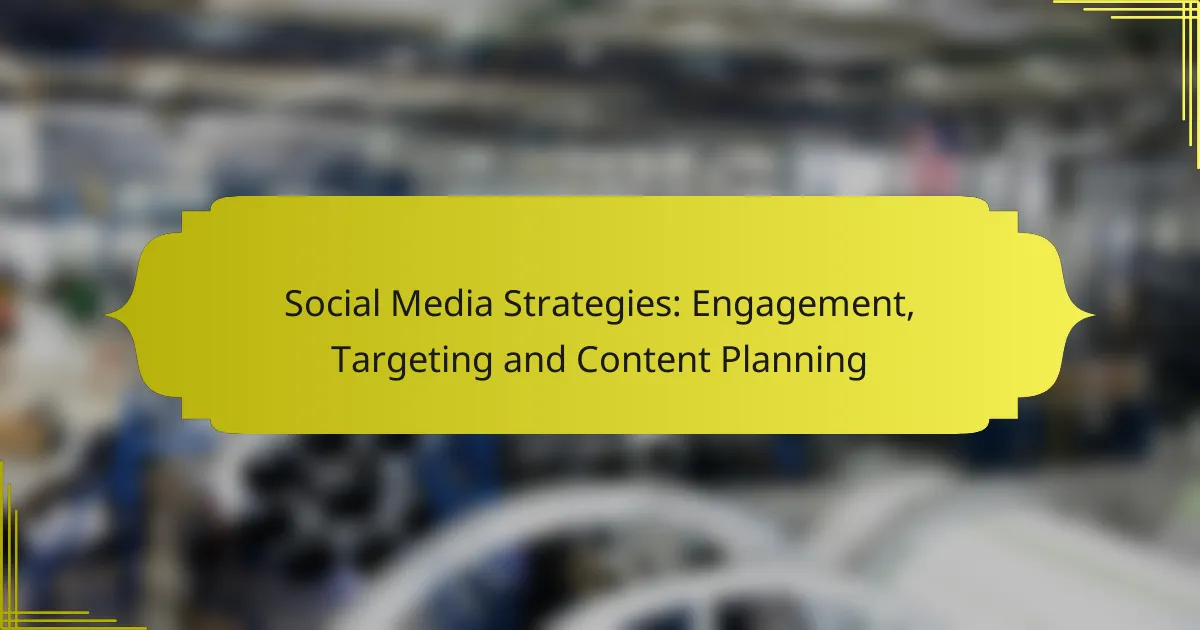 Social Media Strategies: Engagement, Targeting and Content Planning